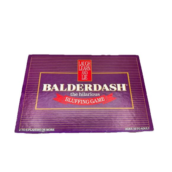 Balderdash Board Game Vintage Original 1984 Hilarious Bluffing Game - Picture 1 of 8